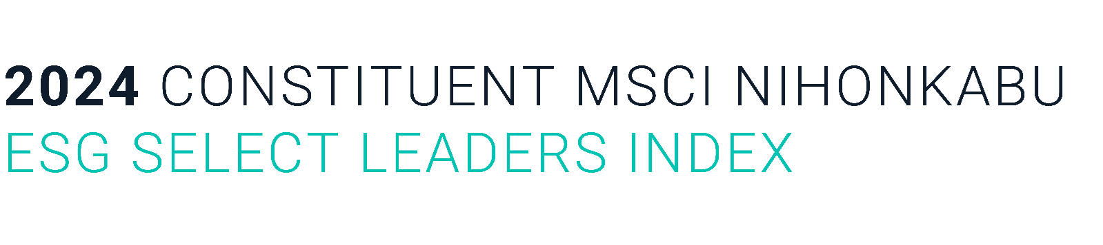 2024 CONSTITUENT MSCI NIHONKABU ESG SELECT LEADERS INDEX